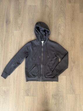 H&M Men's Charcoal Zip-Up Hoodie